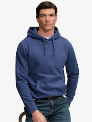 Superdry Blue Essential Logo Hoodie - Image 3 of 6