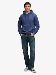 Superdry Blue Essential Logo Hoodie - Image 4 of 6