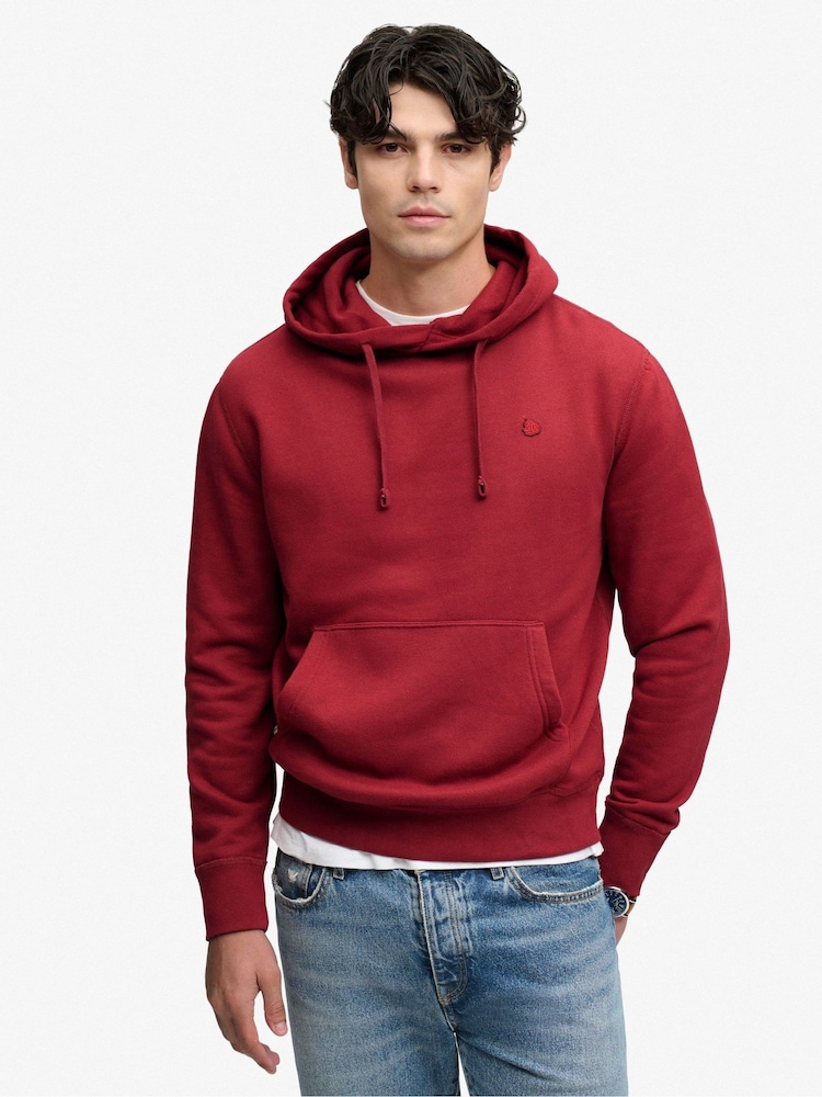 Superdry Lucid Red Essential Logo Hoodie - Image 1 of 5
