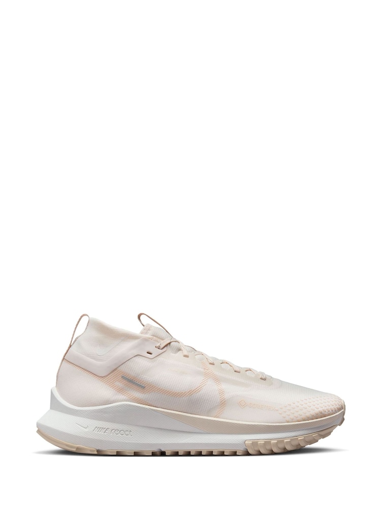 Nike White React Pegasus Trail 4 Gore-Tex Running Trainers - Image 1 of 9