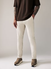 Light Stone Skinny Fit Stretch Chino Trousers - Image 1 of 9