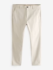 Light Stone Skinny Fit Stretch Chino Trousers - Image 6 of 9
