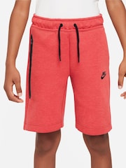 Nike Red Tech Fleece Shorts - Image 2 of 6