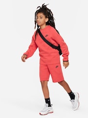 Nike Red Tech Fleece Shorts - Image 6 of 6