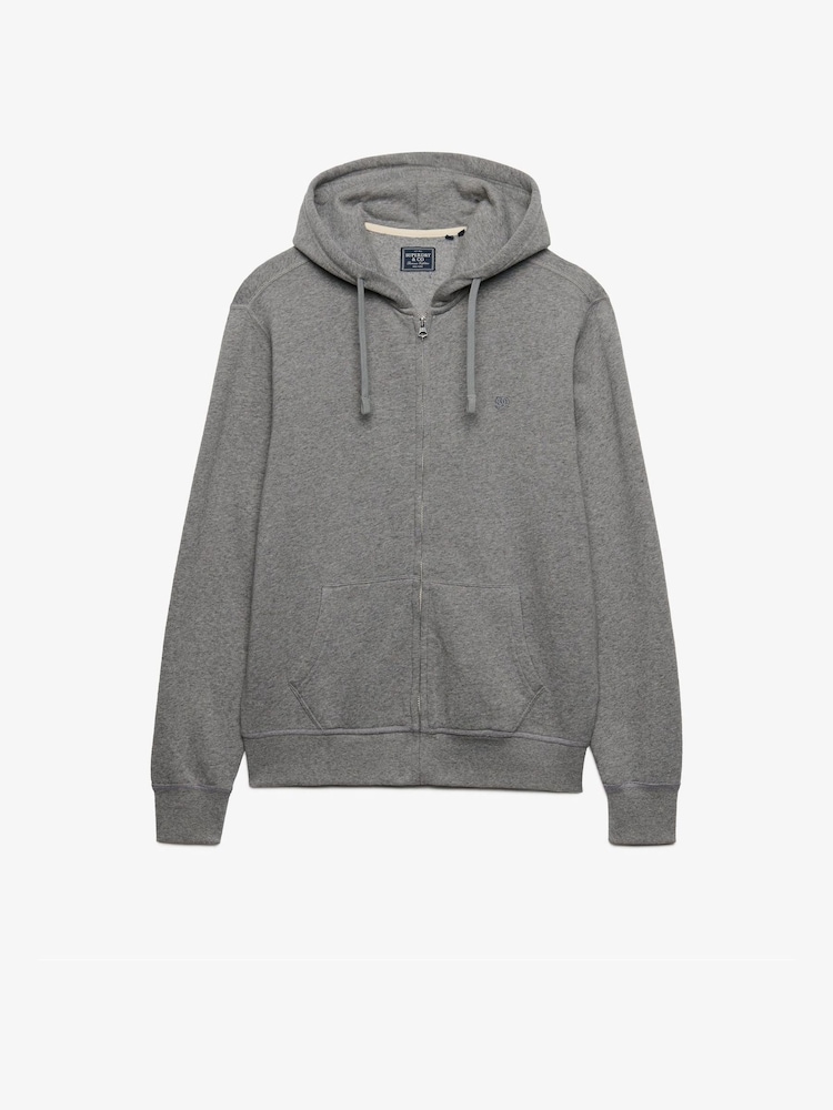 Gris - Superdry Essential Sdco Logo Zip Hoodie - Imagen 6 de 6