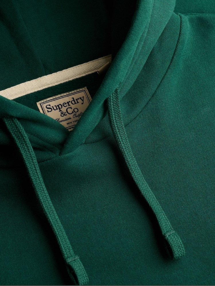 Superdry Green Essential Logo Hoodie - Image 6 of 6