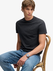 Marl Black - تيشرت أساسي بشعار الشركة من Superdry - صورة 3 من 4