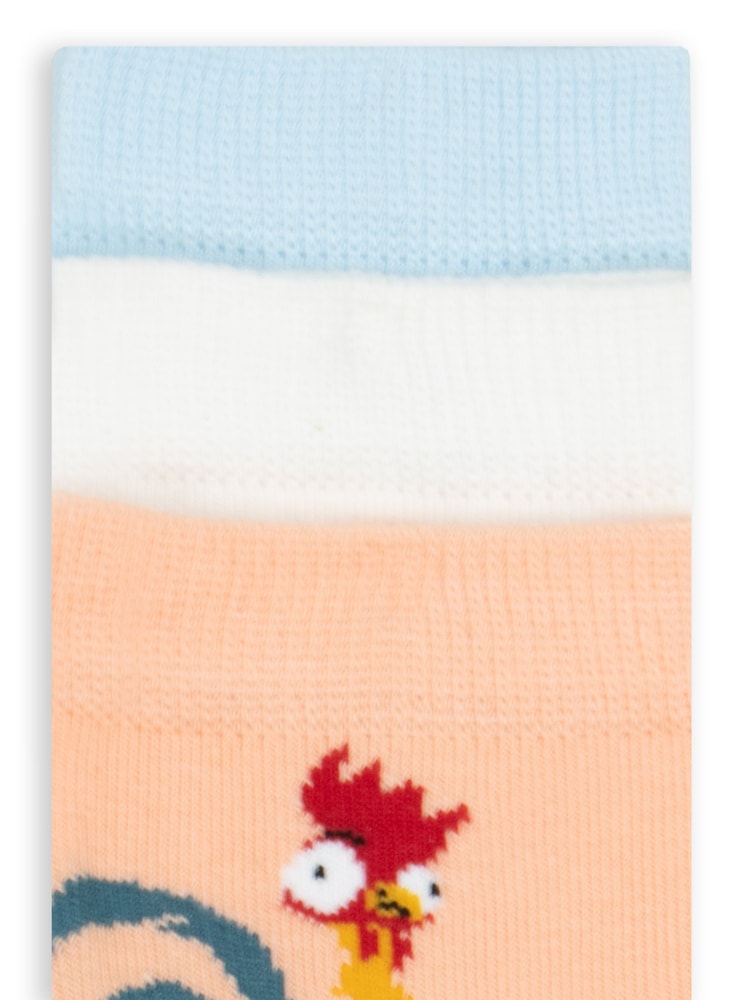 Character Blue Disney Moana Socks 3 Pack - Image 2 of 5 Character Blue Disney Moana Socks 3 Pack - Image 2 of 5