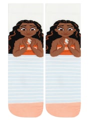 Character Blue Disney Moana Socks 3 Pack - Image 3 of 5