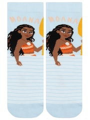Character Blue Disney Moana Socks 3 Pack - Image 4 of 5
