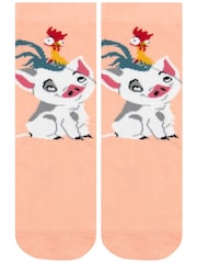 Character Blue Disney Moana Socks 3 Pack - Image 5 of 5