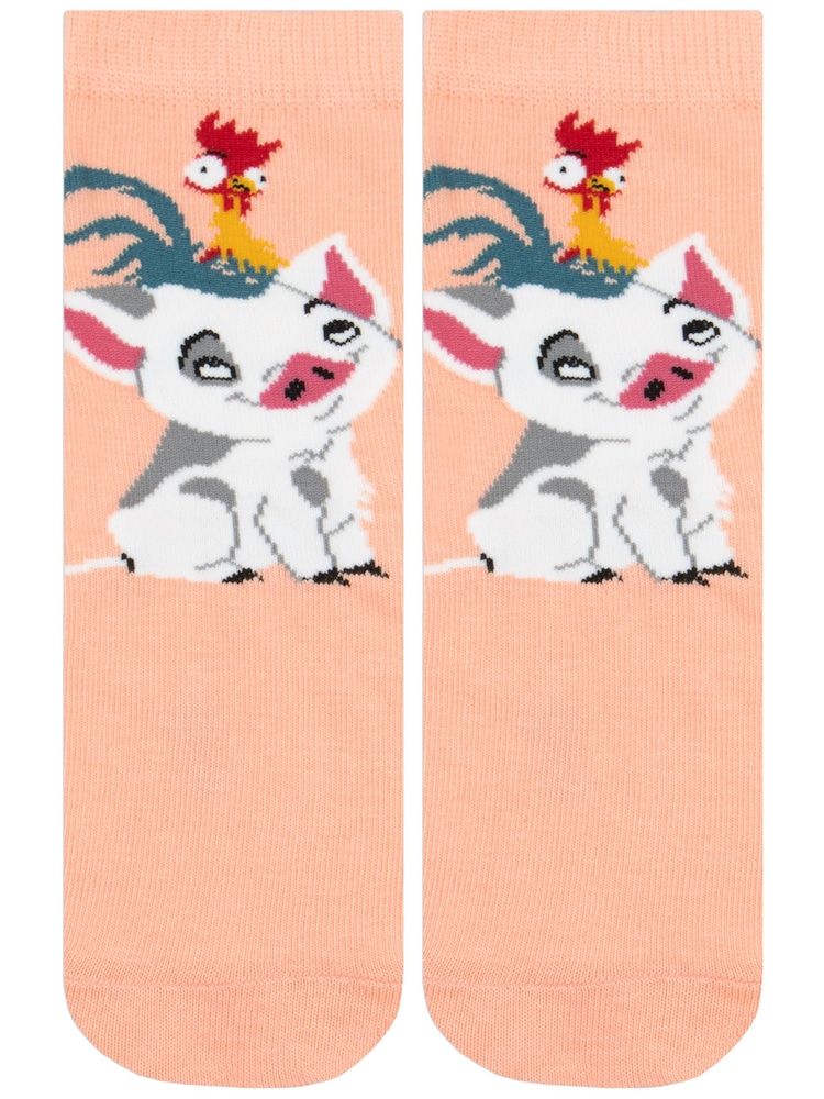 Character Blue Disney Moana Socks 3 Pack - Image 5 of 5 Character Blue Disney Moana Socks 3 Pack - Image 5 of 5