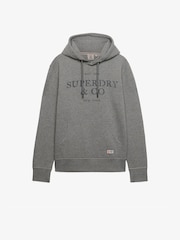 Superdry Dark Grey 1954 Company Relaxed Hoodie - Image 5 of 6