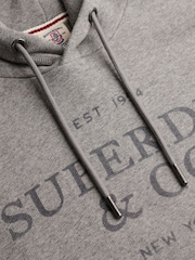 Superdry Dark Grey 1954 Company Relaxed Hoodie - Image 6 of 6