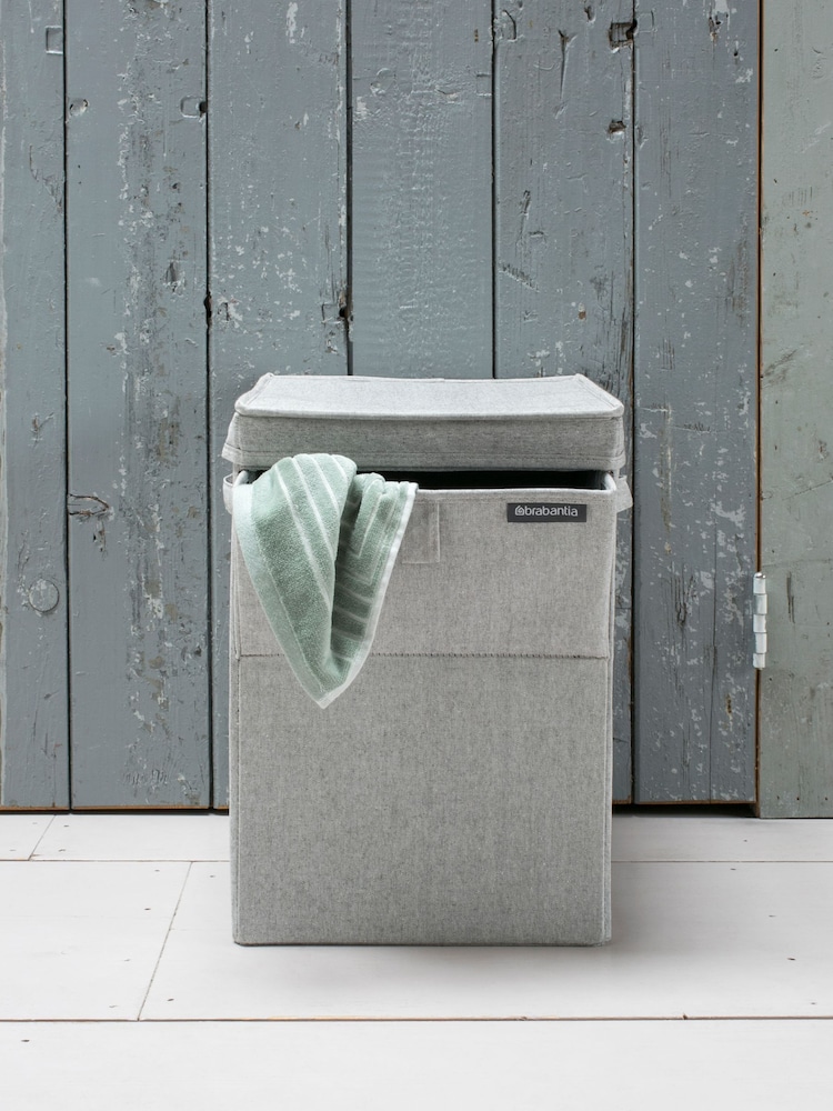Brabantia Grey Stackable 35 Litre Laundry 100% Cotton Box - Image 1 of 5
