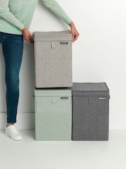 Brabantia Grey Stackable 35 Litre Laundry 100% Cotton Box - Image 2 of 5