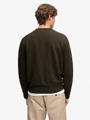 Superdry Green Essential Stacked Logo Crew Neck Sweat Top - Image 2 of 6