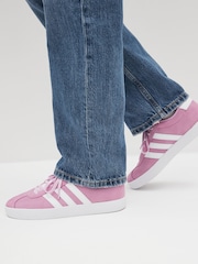 adidas Pink/White Junior Sportswear VL Court Trainers - Image 1 of 3