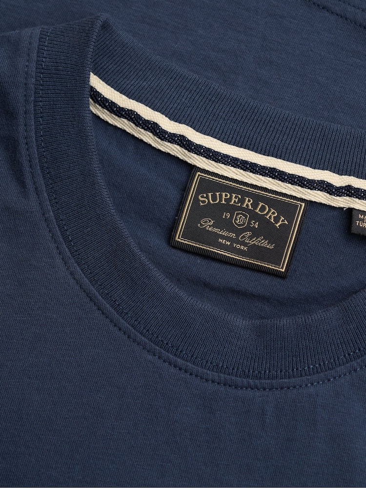 Superdry Essential Serif Logo Embroidered T-Shirt - Obraz 5 z 5