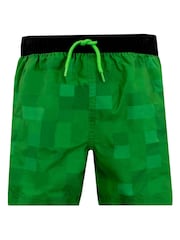 Character Black/Green Minecraft 2 Piece Top & Shorts Set - Image 4 of 9