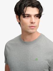 Superdry Grey Marl Essential SDCO Logo Embroidered T-Shirt - Image 2 of 6
