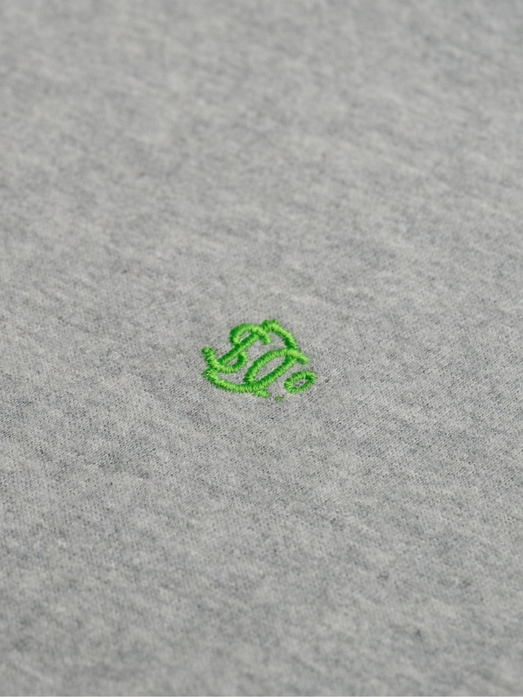 Superdry Grey Marl Essential SDCO Logo Embroidered T-Shirt - Image 6 of 6