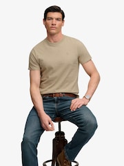 Superdry Brown Essential SDCO Logo Embroidered T-Shirt - Image 5 of 7