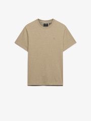 Superdry Brown Essential SDCO Logo Embroidered T-Shirt - Image 6 of 7