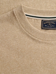 Superdry Brown Essential SDCO Logo Embroidered T-Shirt - Image 7 of 7