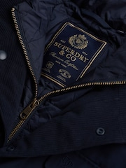 Superdry Blue 2 In 1 Burford Jacket - Image 7 of 7
