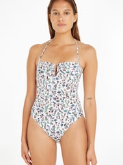 Tommy Hilfiger Bandeau One Piece White Swimsuit - Image 3 of 6