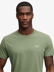 Verde - Camiseta básica con logotipo Serif bordado de Superdry - Imagen 3 de 6