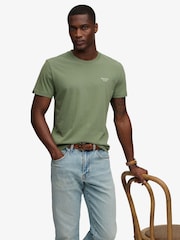 Verde - Camiseta básica con logotipo Serif bordado de Superdry - Imagen 4 de 6