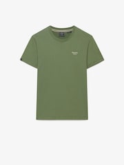 Verde - Camiseta básica con logotipo Serif bordado de Superdry - Imagen 5 de 6