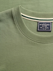 Verde - Camiseta básica con logotipo Serif bordado de Superdry - Imagen 6 de 6