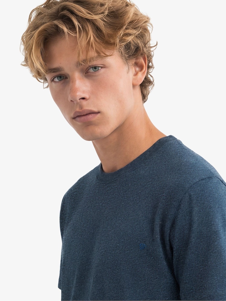 Superdry Dark Blue SD&Co Logo Embroidered T-Shirt - Image 2 of 6