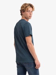 Superdry Dark Blue SD&Co Logo Embroidered T-Shirt - Image 4 of 6