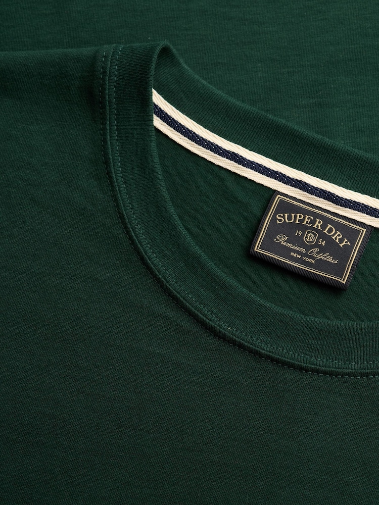أخضر غابات - تيشرت أساسي بشعار الشركة من Superdry - صورة 7 من 7