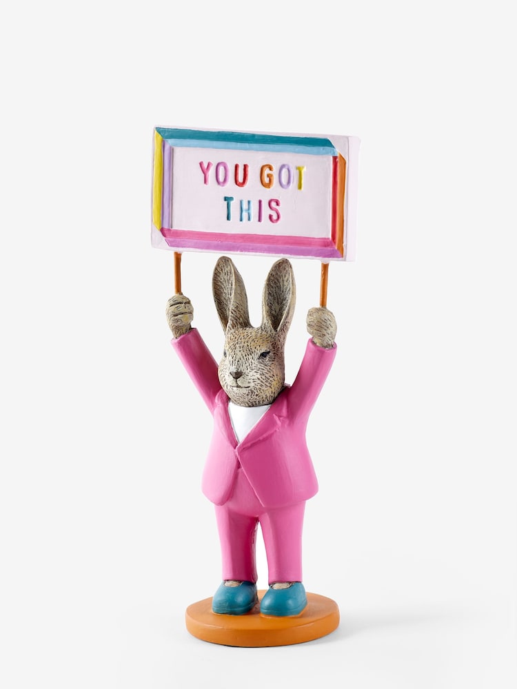 Pink You Got This Rosie Rabbit Ornament - Image 3 of 3