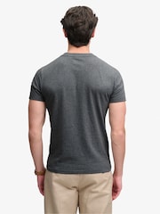 Superdry Grey Essential Stacked Logo Embroidered T-Shirt - Image 2 of 6