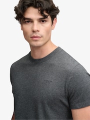 Superdry Grey Essential Stacked Logo Embroidered T-Shirt - Image 4 of 6