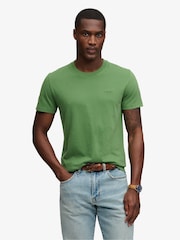 Superdry Light Green Essential Stacked Logo Embroidered T-Shirt - Image 1 of 5