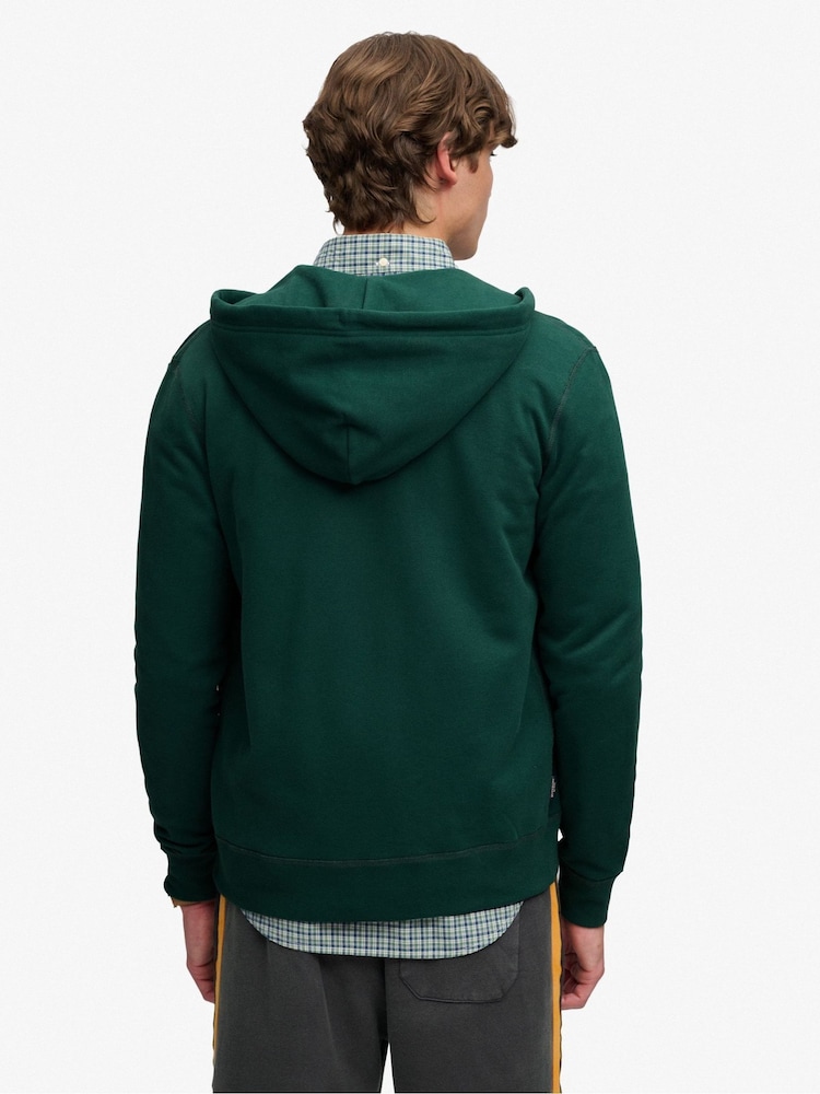 Verde - Superdry Essential Sdco Logo Zip Hoodie - Imagen 2 de 6