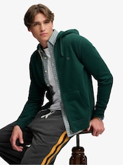 Verde - Superdry Essential Sdco Logo Zip Hoodie - Imagen 3 de 6