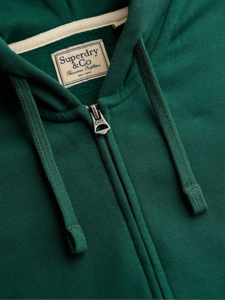Verde - Superdry Essential Sdco Logo Zip Hoodie - Imagen 6 de 6
