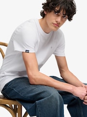 Optisch Weiß - Superdry SD&Co Logo Embroidered T-Shirt - Bild 6 von 9