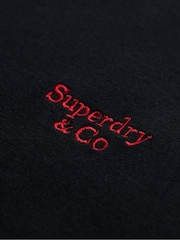 Negro - Camiseta básica con logotipo Serif bordado de Superdry - Imagen 6 de 6