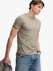 Superdry Green Essential SDCO Logo Embroidered T-Shirt - Image 4 of 6