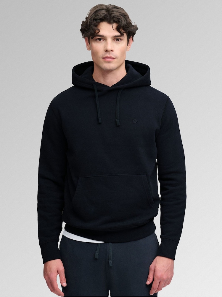 Superdry Navy Blue Essential Logo Hoodie - Image 2 of 5