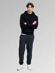 Superdry Navy Blue Essential Logo Hoodie - Image 4 of 5